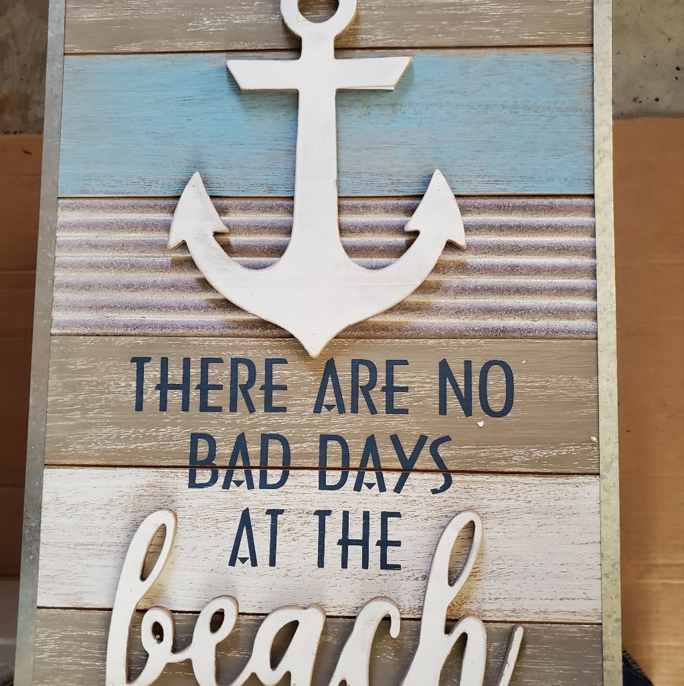 Heavy Beach Sign 24" x 16" NEW